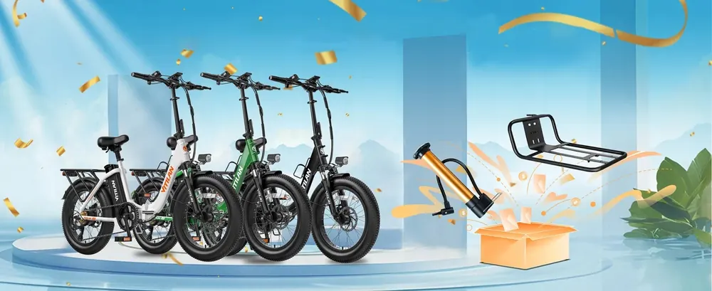Bicicleta eléctrica VITILAN U3 750W con motor potente y batería 48V13AH.