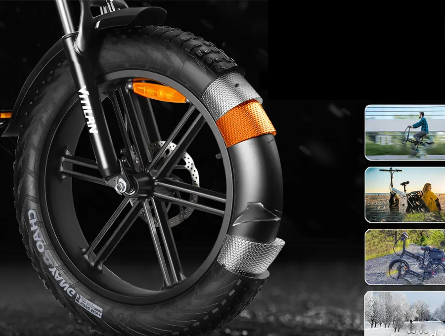 Cuadro de aluminio plegable de la bicicleta eléctrica VITILAN V3 2.0