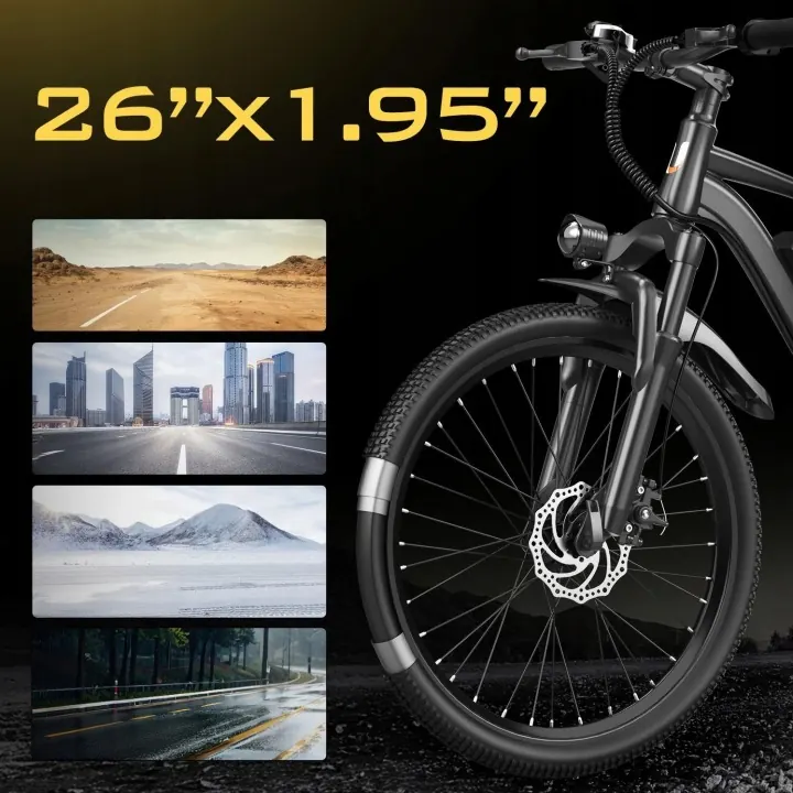 Motor de 250W en la bicicleta eléctrica Aairsk Q7