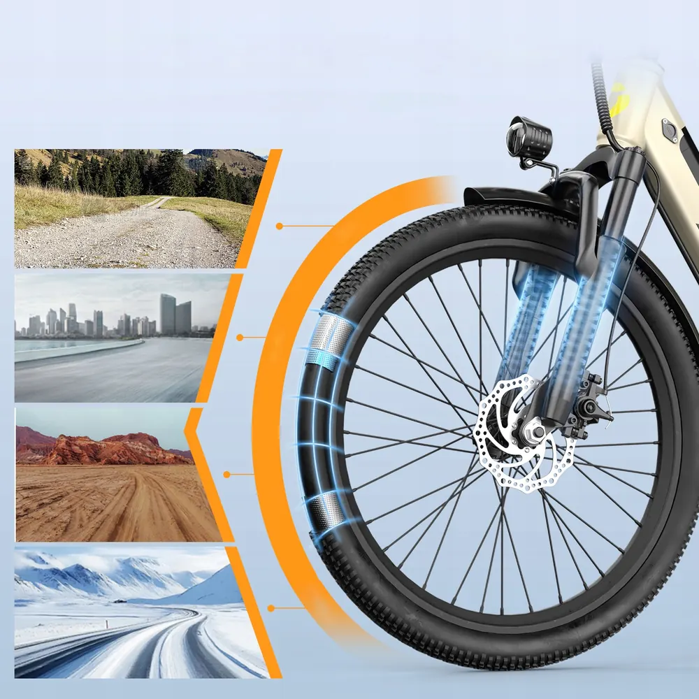 Marca Aairsk en la bicicleta eléctrica S600 con autonomía de 75 km.