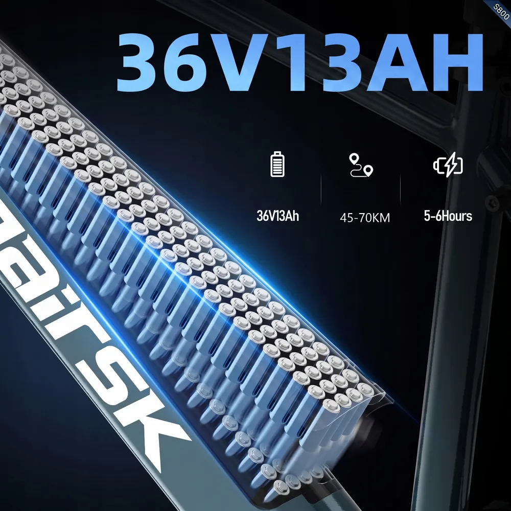 Bicicleta eléctrica Aairsk S800 semimontada, ajustada y lista para usar