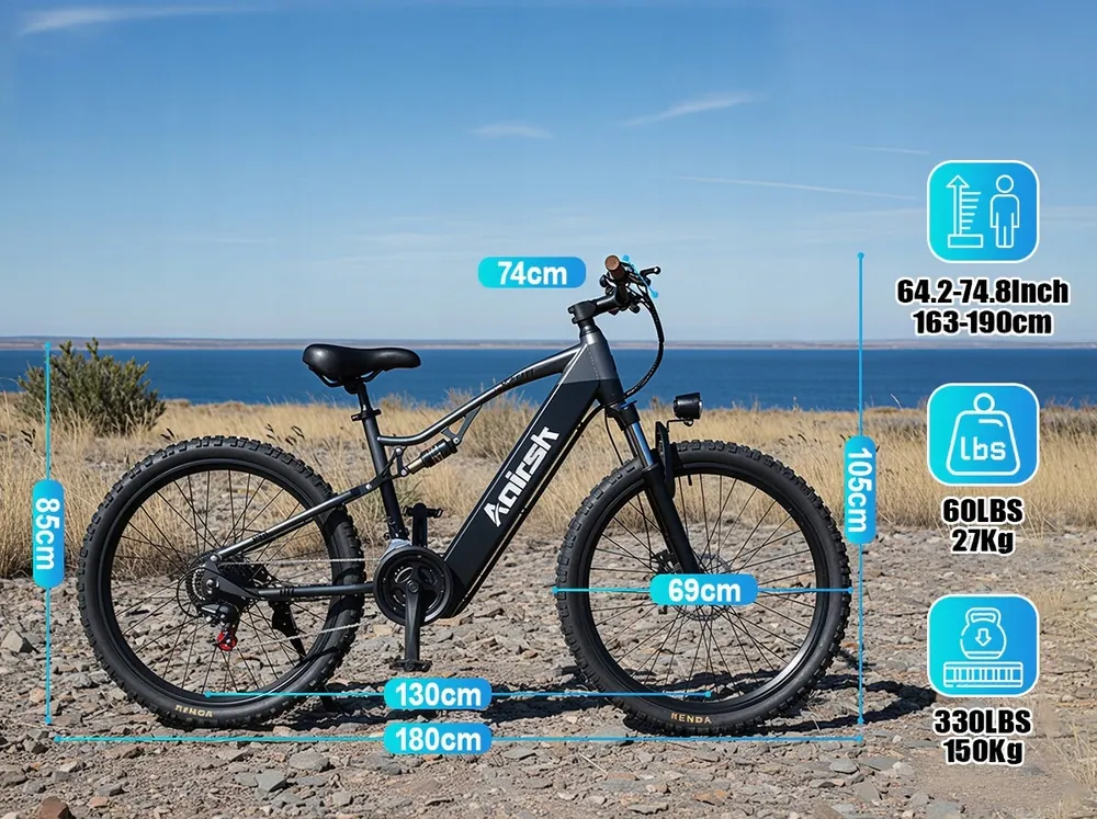 AAIRSK XT90 Bicicleta Eléctrica MTB image 15
