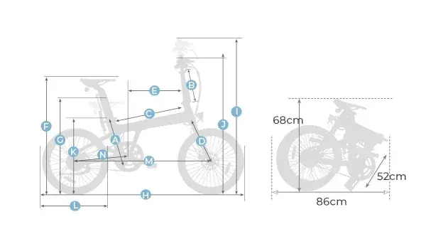 ADO Air 20 Bicicleta Eléctrica Plegable image 2