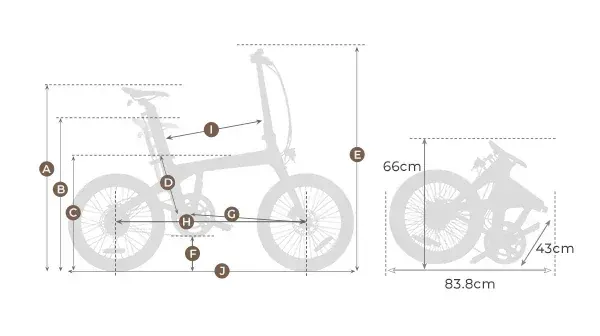 ADO Air Carbon Bicicleta Plegable Eléctrica de Carbono image 2