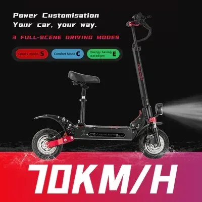 Primer plano del motor dual de 3200W del Boyueda Q7 Pro Max, integrado en la rueda trasera.