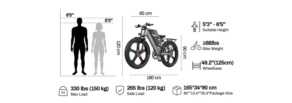 Coswheel T26 Bicicleta Eléctrica Fat Tire image 2