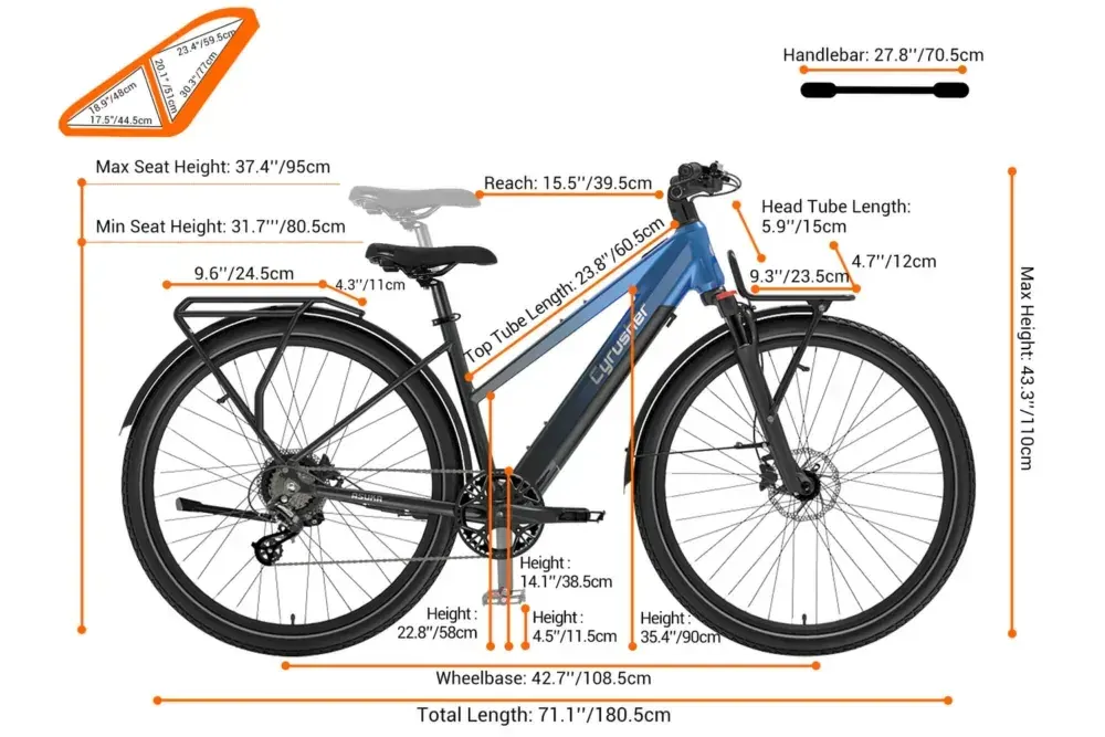 Cyrusher Asuka Bicicleta Eléctrica de Trekking image 2