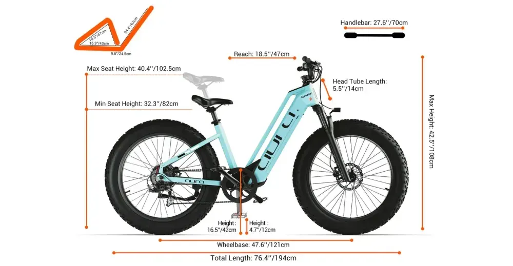 Cyrusher Aura Fat Tire E-Bike Paso a Paso image 2