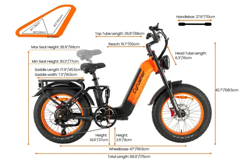 Cyrusher Kommoda 3.0 Bicicleta Eléctrica Fat Tire image 2