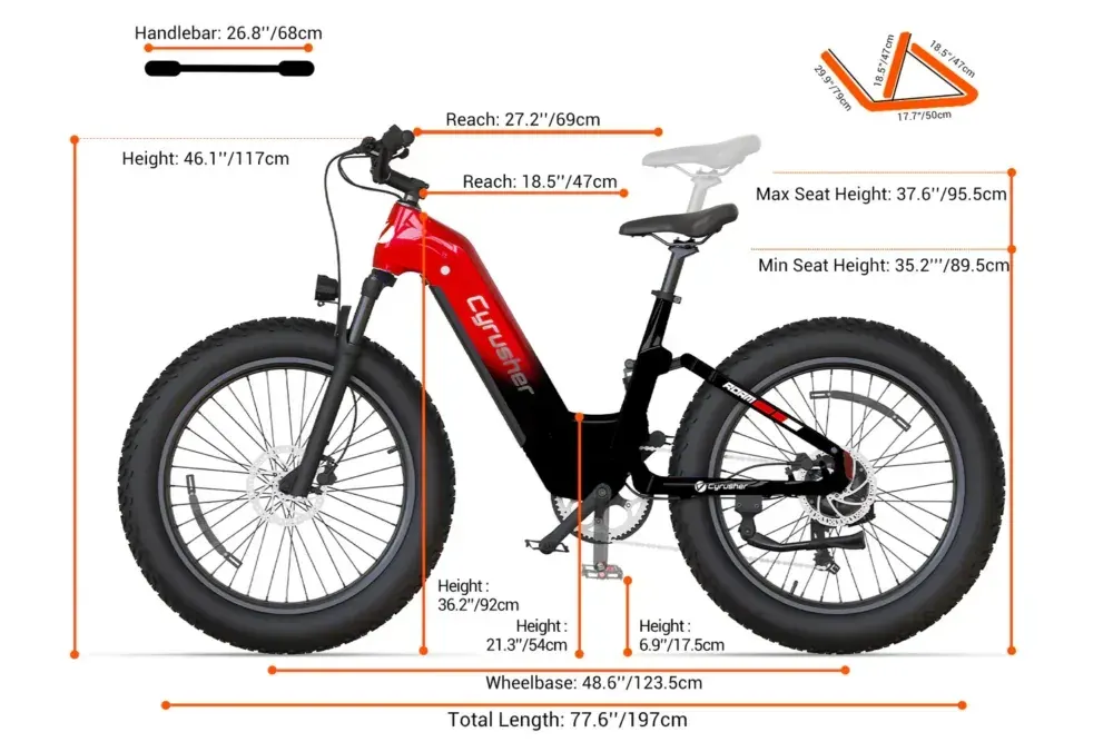 Cyrusher Roam Step-Thru Fat Bike Eléctrica image 2