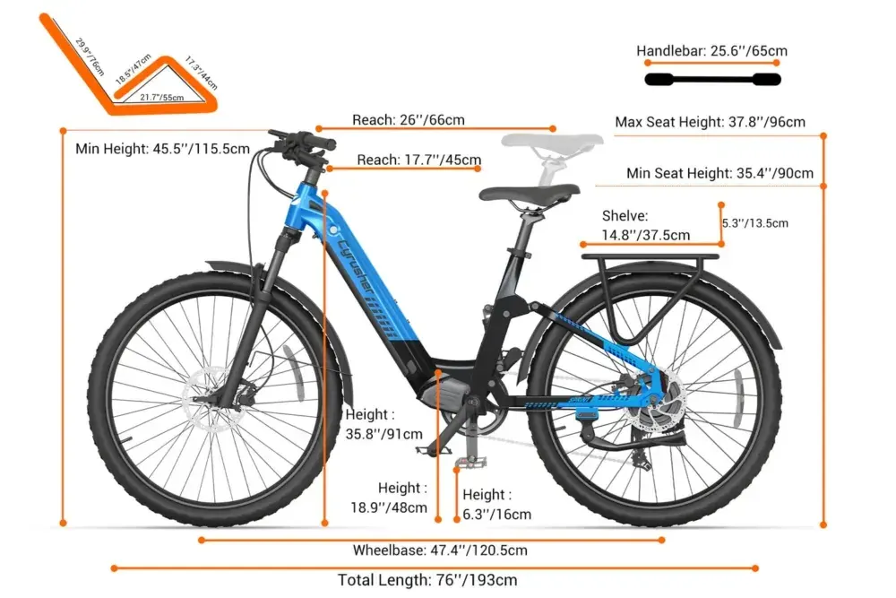 Cyrusher Sprint Bicicleta Eléctrica Urbana image 2