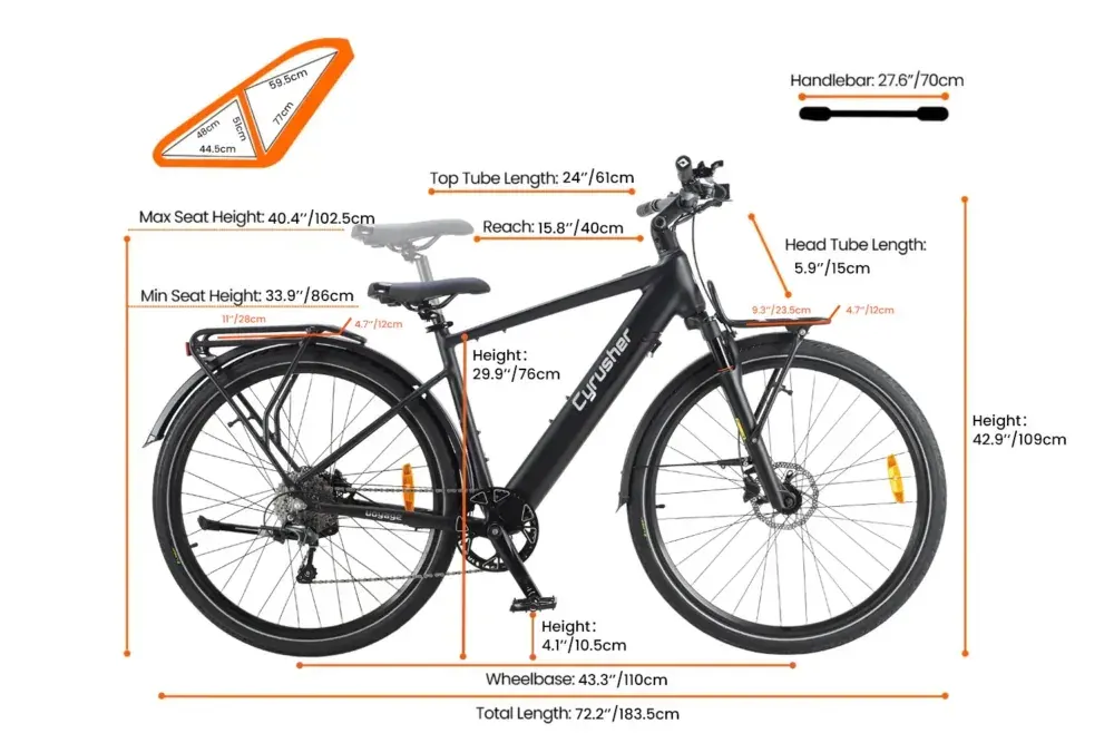Cyrusher Voyage Bicicleta Eléctrica de Trekking image 2
