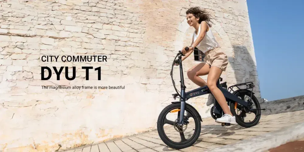 DYU T1 Bicicleta Eléctrica Plegable de 20 Pulgadas image 3