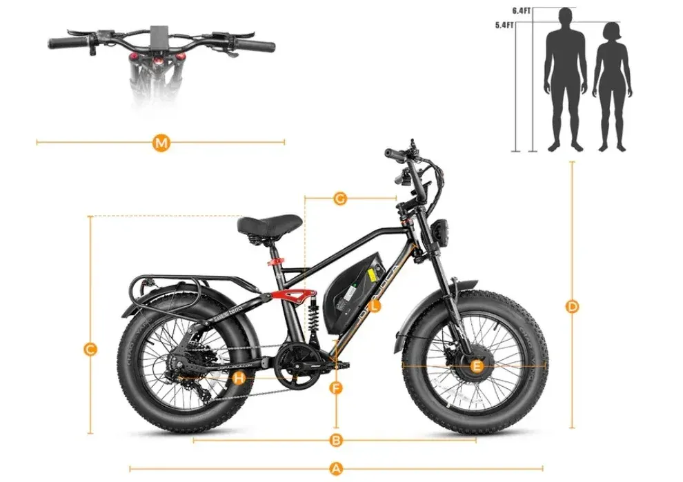 Eahora Terra II Bicicleta Eléctrica Fat Tire image 2