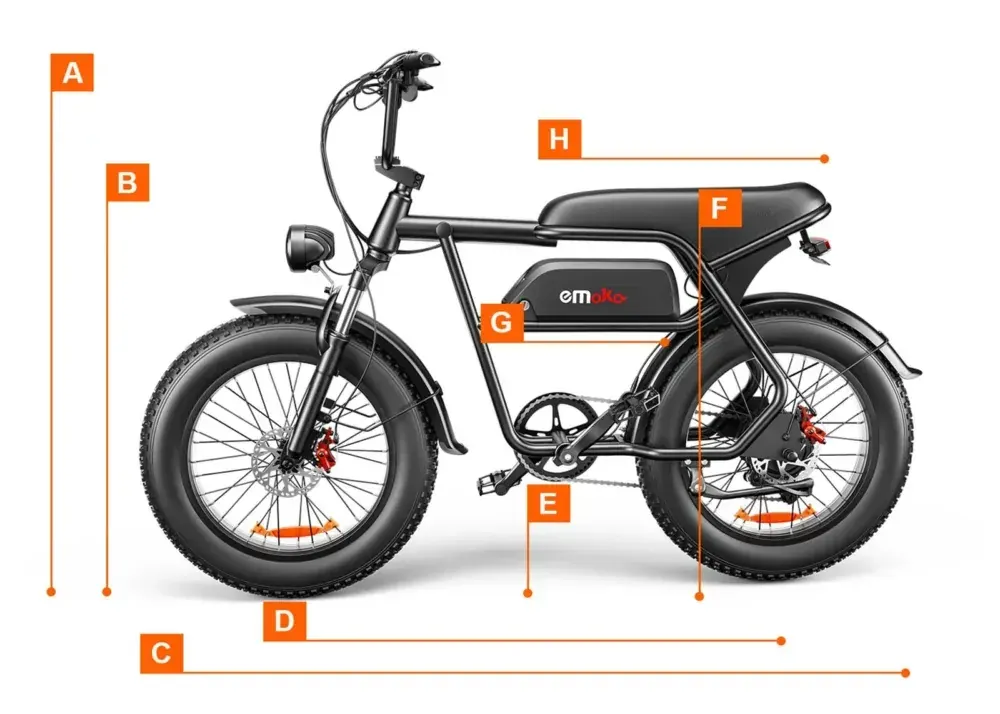 Emoko C99 Bicicleta Eléctrica Fat Tire Urbana image 2