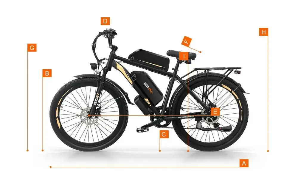 Emoko EC27 Bicicleta Eléctrica de Larga Autonomía image 2