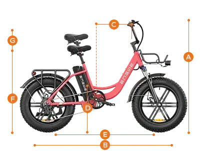 Engwe L20 Bicicleta Eléctrica Fat Tire Plegable image 2