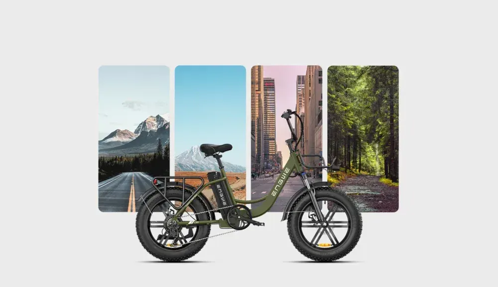 Engwe L20 Bicicleta Eléctrica Fat Tire Plegable image 9