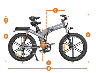 Engwe X26 Bicicleta Eléctrica Plegable Fat Tire image 6