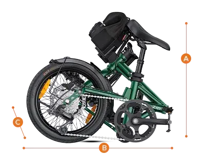 Detalle del motor trasero de 250W en la rueda de la Engwe Zip.