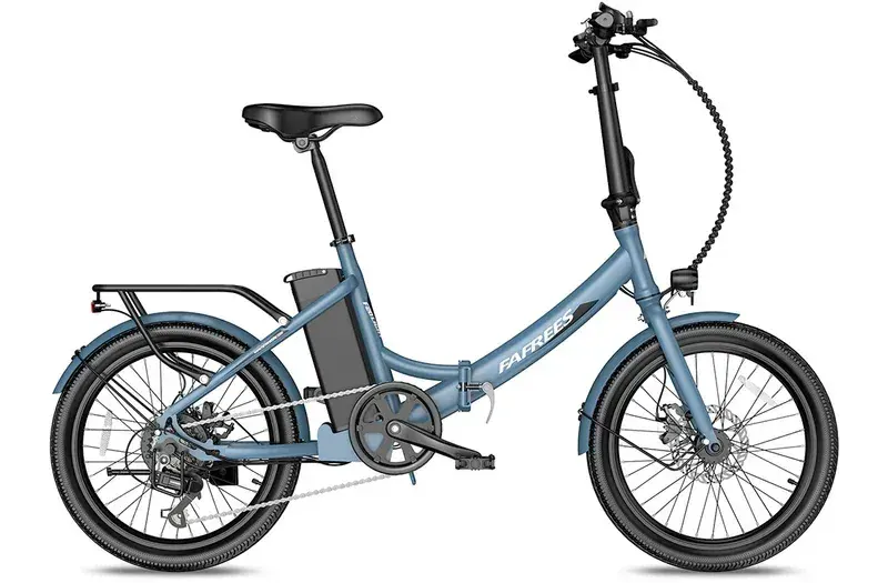 Batería extraíble de 20Ah de la Fafrees F20 Light, montada en el tubo del sillín.