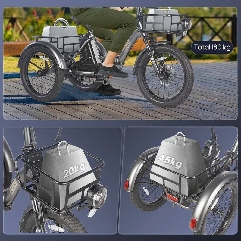 Fafrees F20 Mate Triciclo Eléctrico Plegable image 7