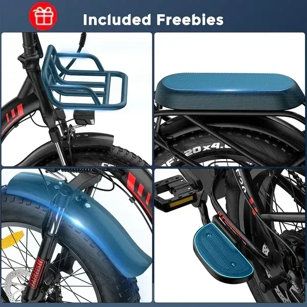 Fafrees F20 Max Bicicleta Eléctrica Plegable Fat Tire image 10
