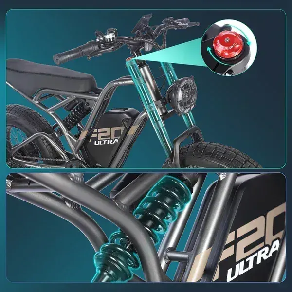 Fafrees F20 Ultra Bicicleta Eléctrica Plegable Fat Tire image 6