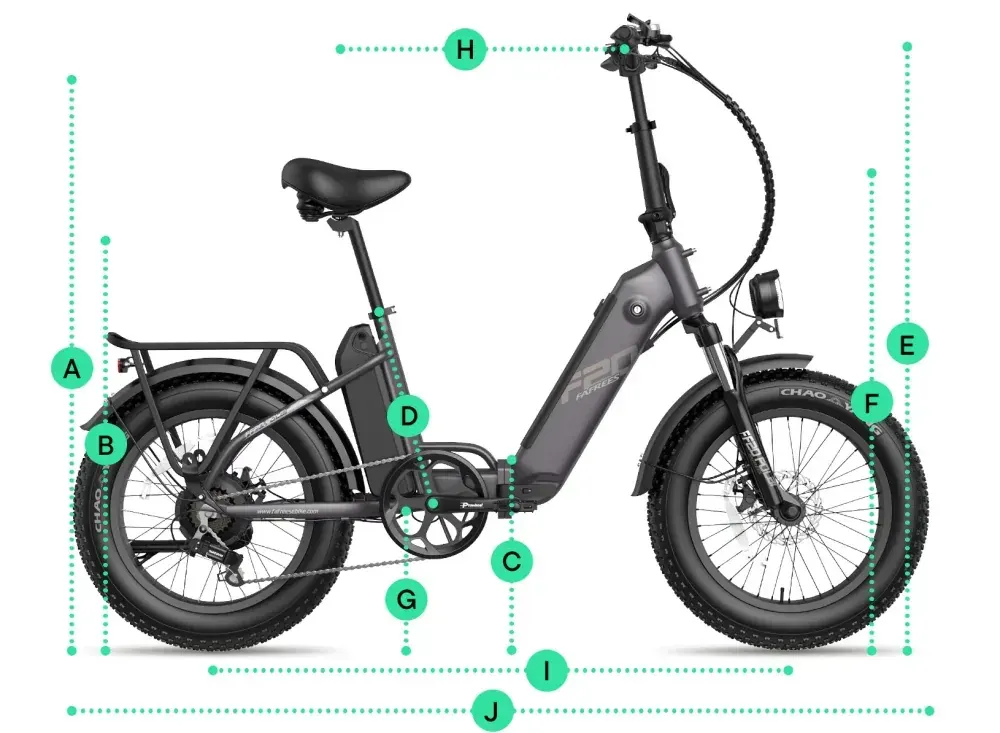 Fafres FF20 Polar Bicicleta Eléctrica Plegable Fat Tire image 2
