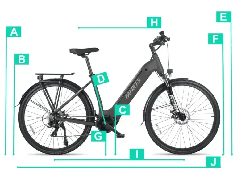Fafrees FM9 bicicleta eléctrica urbana en vista lateral completa, color verde, con neumáticos gruesos y portaequipajes trasero.