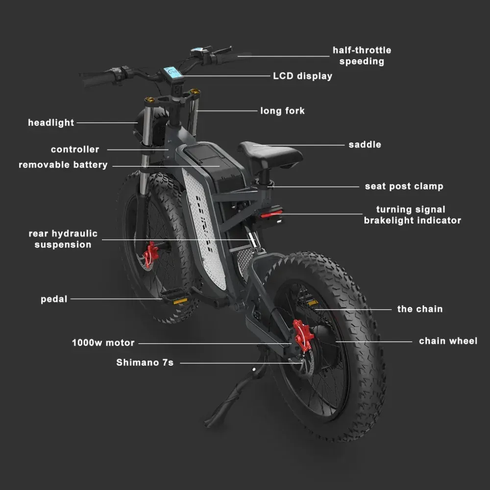Gunai MX25 Bicicleta Eléctrica Fat Tire image 11