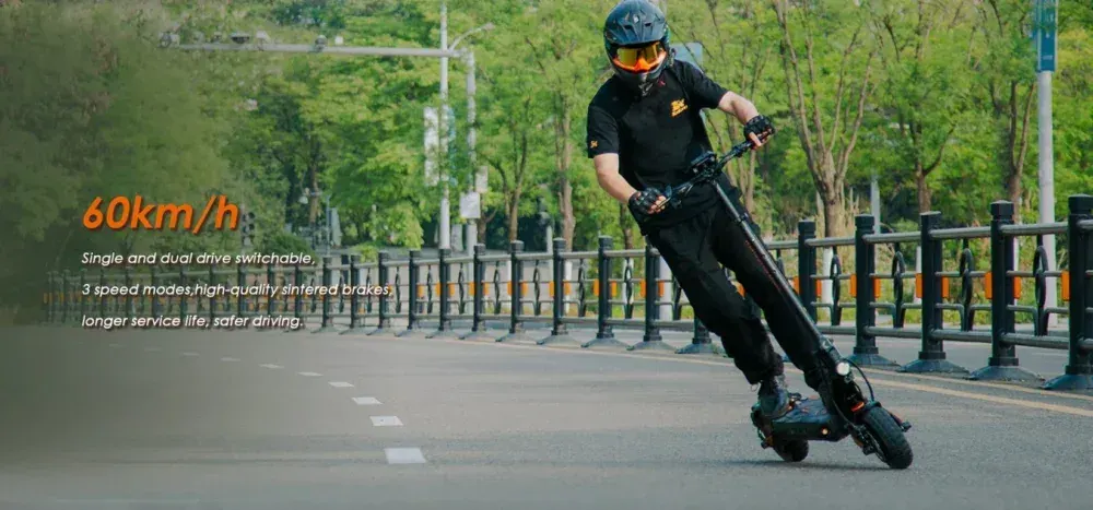 Kukirin G2 Master plegado, listo para almacenar o transportar.
