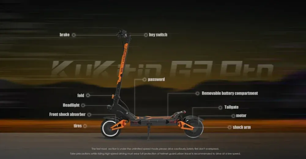 Kukirin G3 Pro Patinete Eléctrico Doble Motor image 5