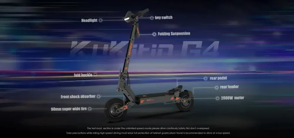 Kukirin G4 Patinete Eléctrico de Alto Rendimiento image 5