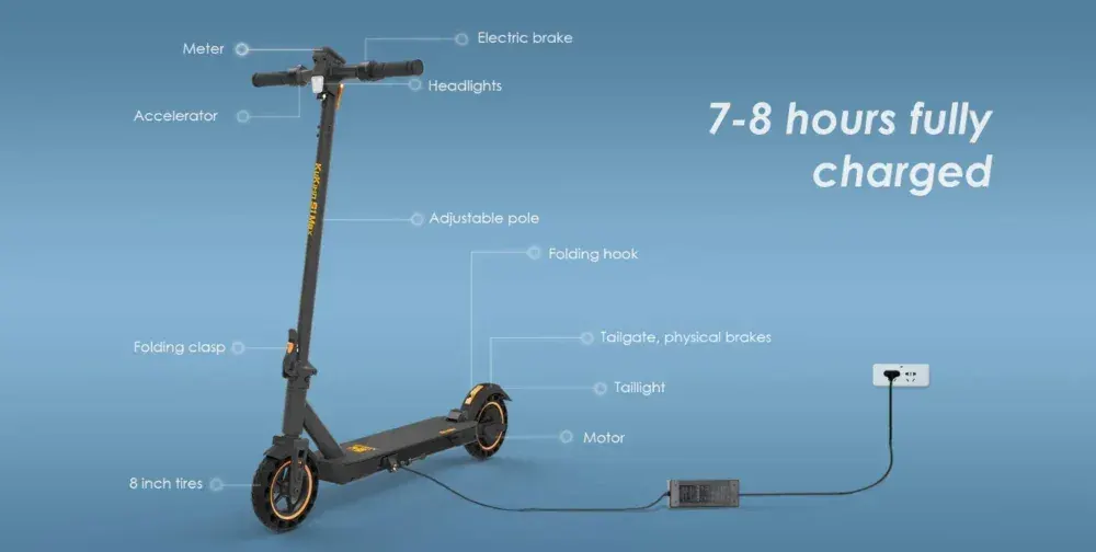 Kukirin S1 Max Patinete Eléctrico Plegable image 5