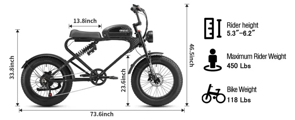 Meelod DK300 PLUS Bicicleta Eléctrica Fat Tire image 2