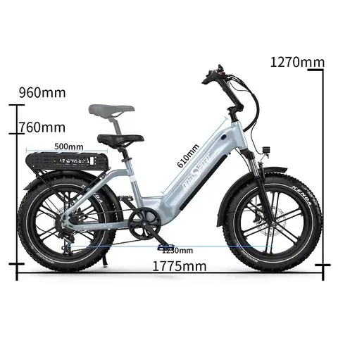 Onesport OT08 Bicicleta Eléctrica Fat Tire image 2