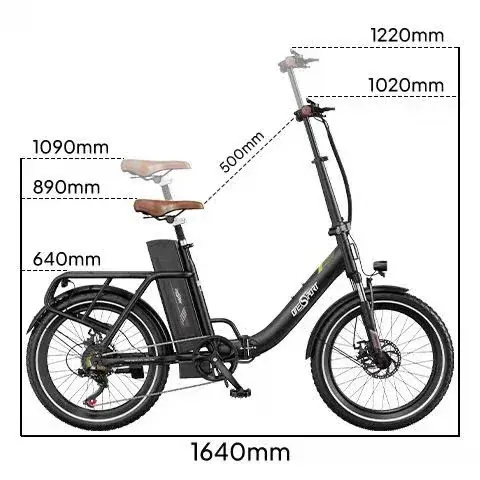 Onesport OT16-2 Bicicleta Eléctrica Plegable image 2