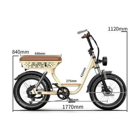 Onesport W77 Bicicleta Eléctrica Fat Tire image 2