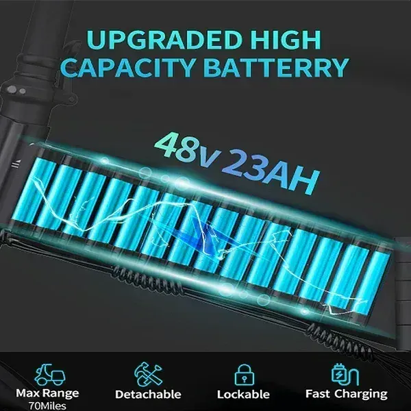 Ridstar H20 Pro Bicicleta Eléctrica Plegable image 9