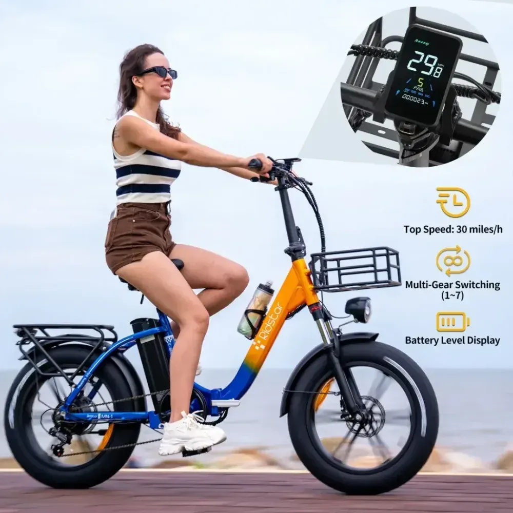 Ridstar MN-20 Bicicleta eléctrica plegable image 2