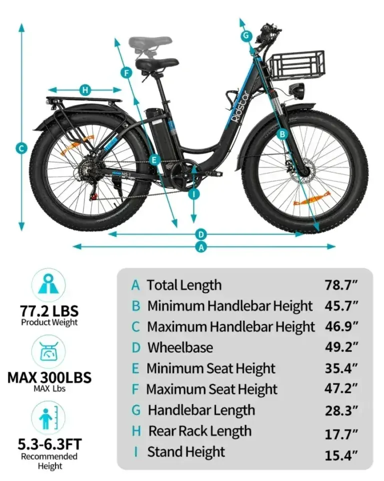 Ridstar MN-26 Bicicleta Eléctrica Fat Tire image 2