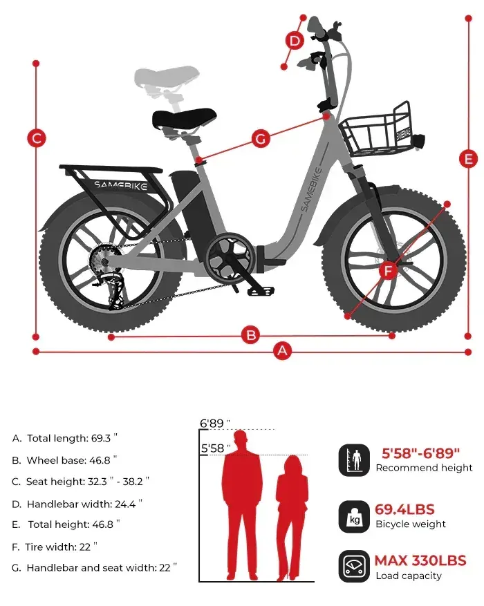 Samebike C05 Pro Bicicleta Eléctrica Plegable image 2