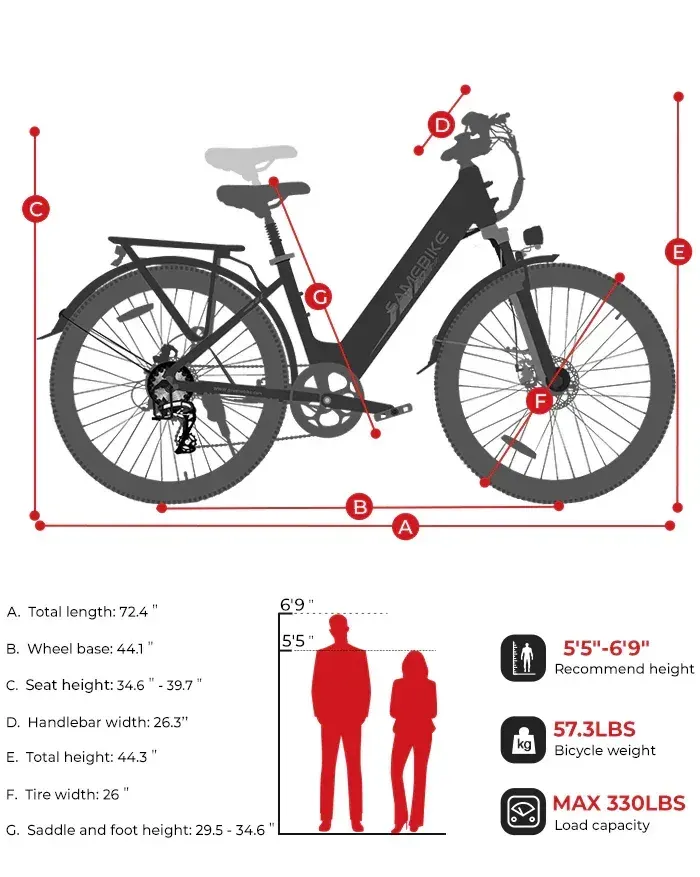 Samebike CY20 Bicicleta Eléctrica Plegable image 2