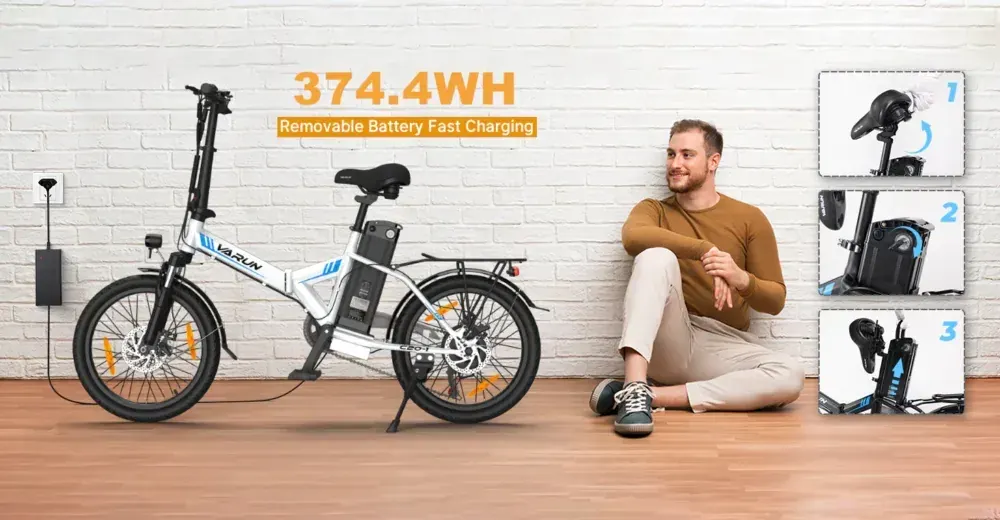 Varun C20-1 Bicicleta Eléctrica Plegable image 3