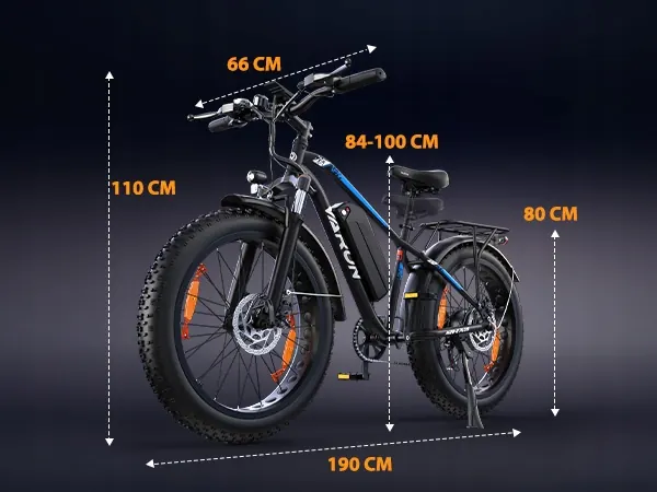 Motor de 250 W de la bicicleta eléctrica VARUN M26-2 PLUS, potencia eficiente