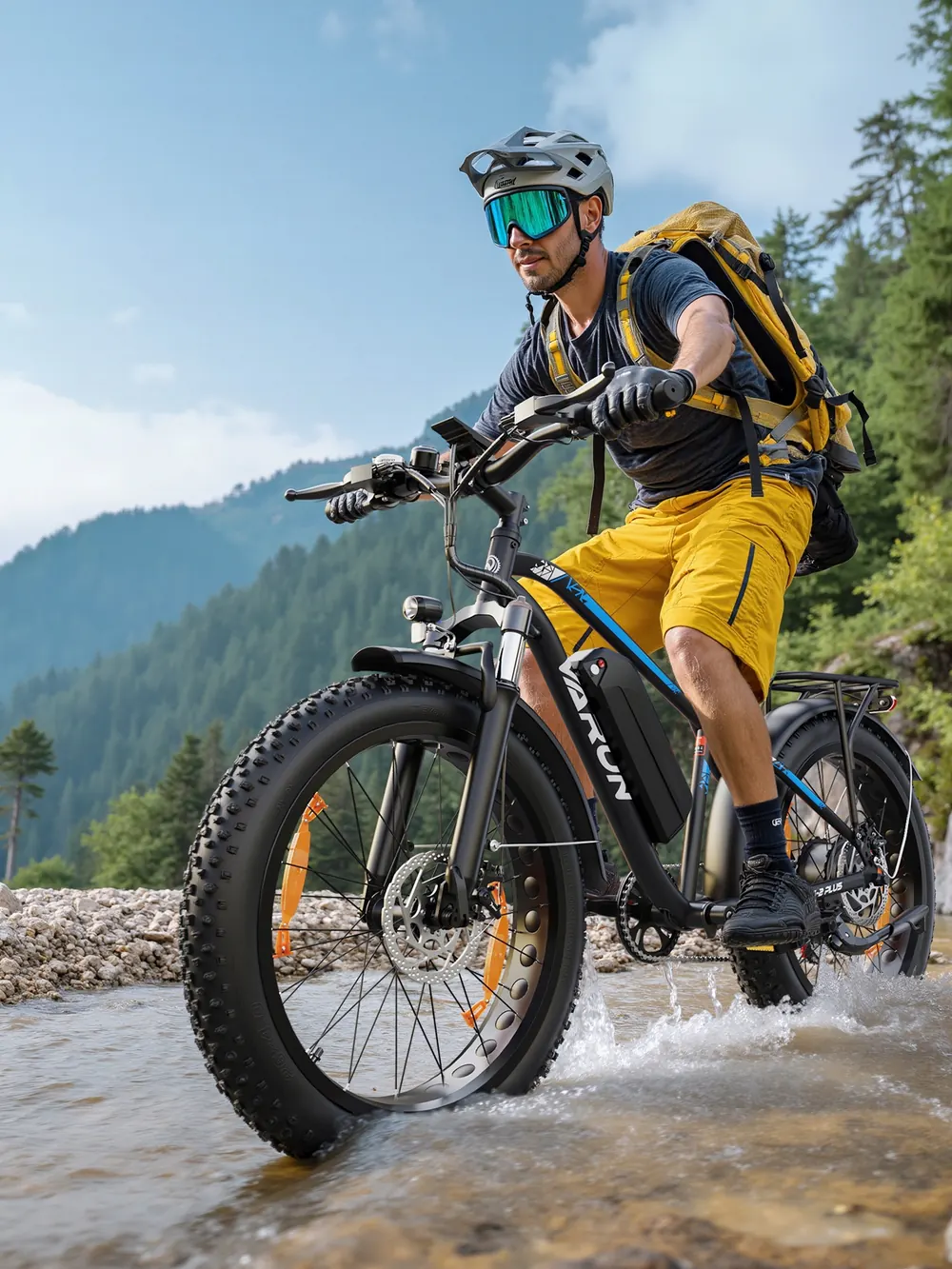 Bici eléctrica VARUN M26-2 PLUS preensamblada y ajustada, lista para usar