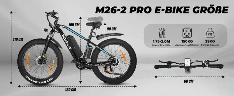 Varun M26-2 PRO Bicicleta Eléctrica Fat Tire image 2