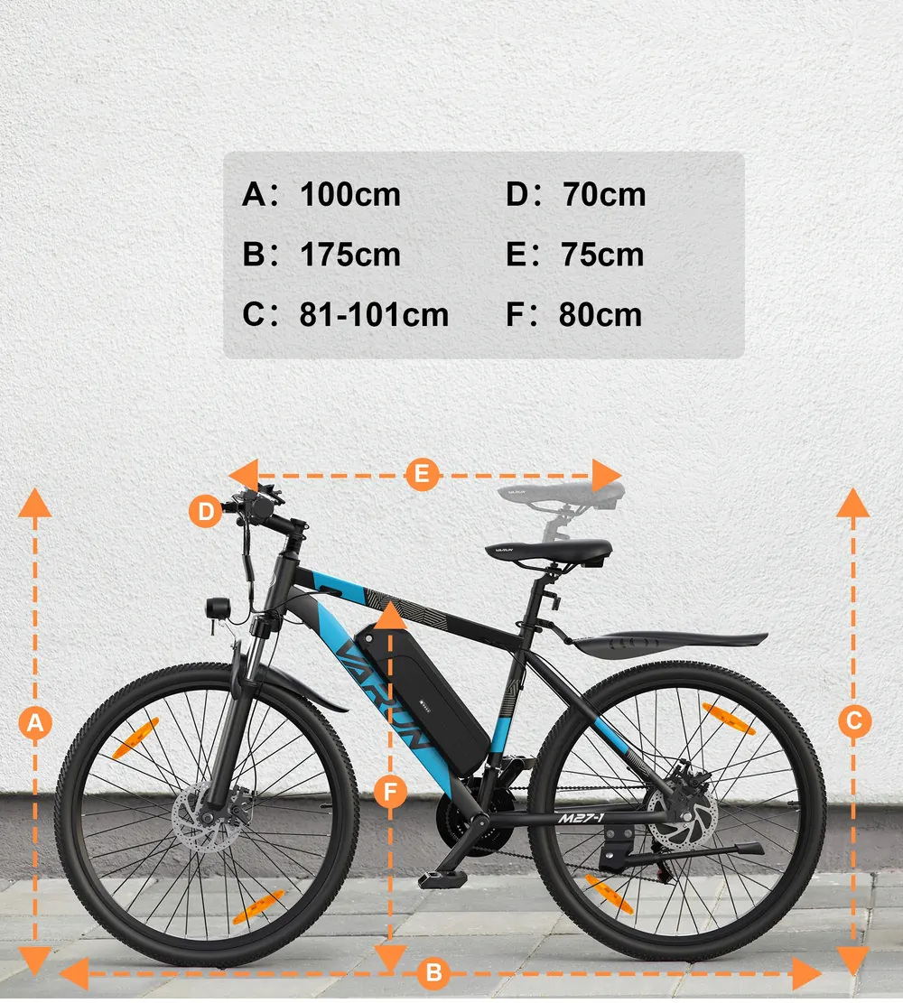 Varun M27-1 Bicicleta Eléctrica de Montaña 27.5" image 8