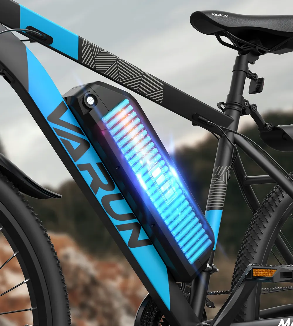 Bicicleta eléctrica de montaña de la marca VARUN modelo M27-1 PRO